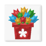 FLOWERPOT Locker Magnets, Refrigerator