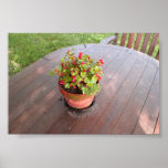 flowerpot on table print