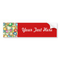 Flowers Abstract 2 - Customise Template bumper stickers