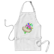 FLowers and Artist Palette Apron