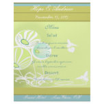 Flowers and Bees Menu flyers