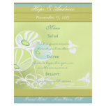 Flowers and Bees Menu flyers