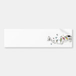 Flowers and Birds Bumper Sticker