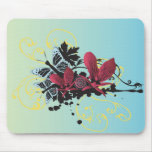 Flowers and butterflies Mousepad