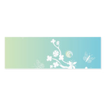 Flowers and butterflies Profile Card Business Cards