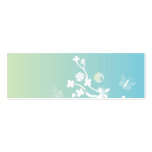 Flowers and butterflies Profile Card business cards