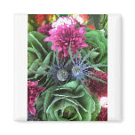 Flowers and Cabbages Magnets