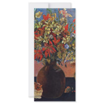 Flowers And Cats By Gauguin Paul (Best Quality) Personalized Rack Card