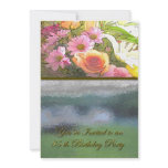 Flowers and Fog 85th Birthday Personalized Invitations