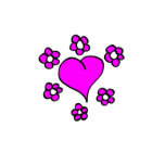 Flowers and Hearts Tee t-shirts