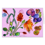 Flowers and Leaves Dreams in Purple cards