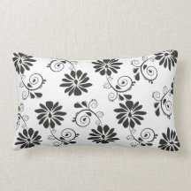 Flowers and parsley swirls American MoJo Pillows