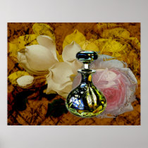 Flowers and Perfume Poster Print Rose Magnolia