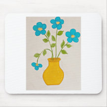 Flowers and Vase Mousepads