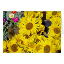 Flowers at the farmers market cards