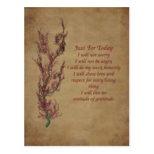 Flowers Attitude Prayer Inspirational Postcard