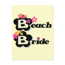Flowers Beach Bride T-shirts and Gifts Post Cards