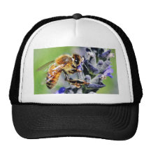 Flowers Bees Trucker Hats