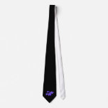 Flowers Blue Tinted Ground Orchid Custom Tie