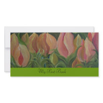 FLOWERS - BOOKMARK PHOTO GREETING CARD