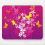 Flowers & Butterflies Mouse Mat