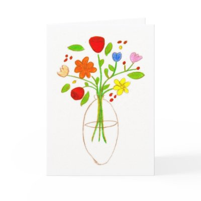 flowers for mum card by MedinaA42