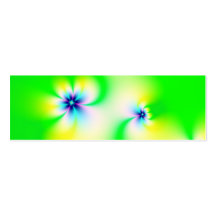 Flowers · Fractal Art · Green Business Card Templates