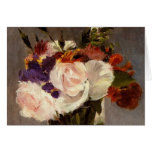 Flowers in a Crystal Vase - Card
