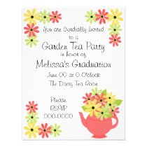 Flowers in a Teapot invitations