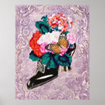 Flowers in Shoe Print