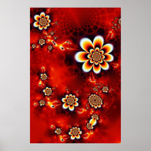 Flowers in summer print