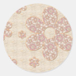 Flowers Inc Round Stickers