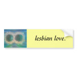 flowers: lesbian love bumper stickers