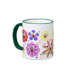flowers coffee mug