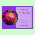 Flowers Mums Thank You Card cards