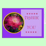 Flowers Mums Thank You Card 2 cards