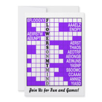 Flowers on My Mind Word Scramble Invite