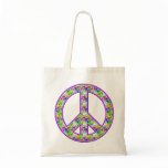 FLOWERS PEACE SIGN bags