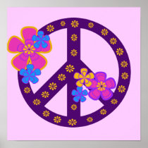 Flowers Peace Symbol T-shirts and Gifts