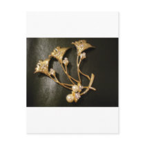 Flowers, Pearls and Crystals Post Cards