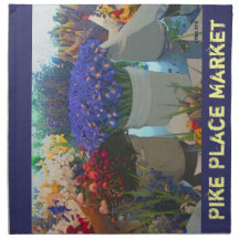 Flowers - Pike Place Market Napkin