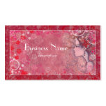 Flowers Pink Red and White with Illustrated Woman Business Card Template