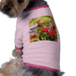 Flowers Plants Butterfly Butterflies Pet Tee Shirt