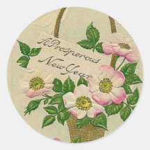 Flowers Round Sticker