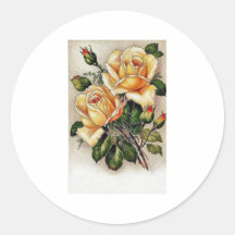 Flowers Round Sticker