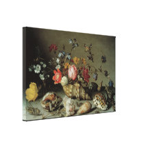 Flowers, Shells and Insects Balthasar van der Ast Stretched Canvas Prints