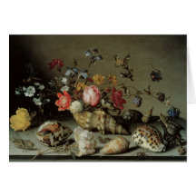 Flowers, Shells and Insects Balthasar van der Ast Greeting Card