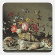 Flowers, Shells and Insects Balthasar van der Ast Stickers