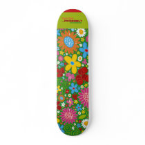 Flowers Skate Board Deck