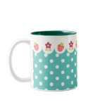 Flowers & Strawberries Mug
